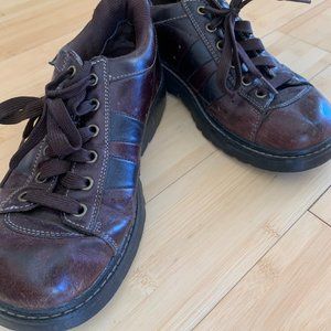 Vintage Skechers Brown Leather Platform Oxford Creepers 9
